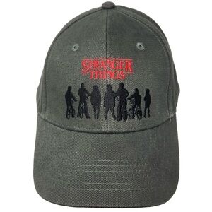 Stranger Things Funko Netflix Hat Cast Outline OSFM Baseball Cap Strapback Green